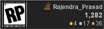profile for Rajendra_Prasad at Stack Overflow, Q&A for professional and enthusiast programmers