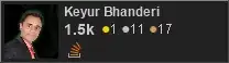 profile for Keyur Bhanderi on Stack Exchange, a network of free, community-driven Q&A sites