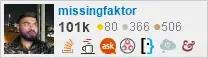 profile for missingfaktor on Stack Exchange, a network of free, community-driven Q&A sites profile for missingfaktor on Stack Exchange, a network of free, community-driven Q&A sites
