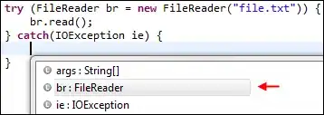 Content Assist suggests resource