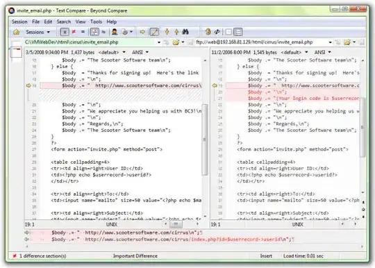 Image of the MySQL DB Table