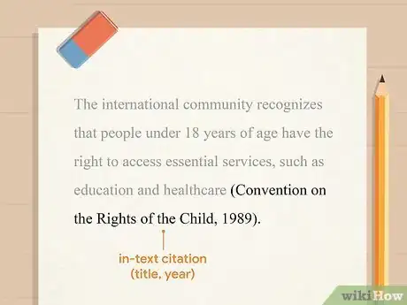 Image titled Cite the United Nations Convention on the Rights of the Child in APA Step 4