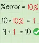 Calculate Percentage Error