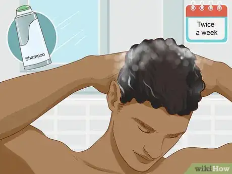 Image titled Style Curly Hair (for Men) Step 1