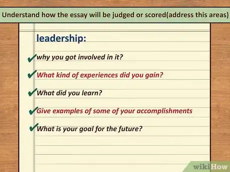 Image titled Write a Scholarship Essay on Leadership Step 4