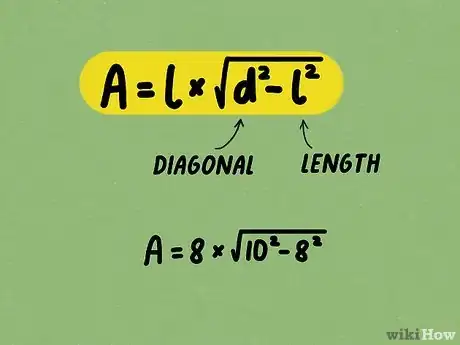 Image titled Find the Area of a Rectangle Using the Diagonal Step 7