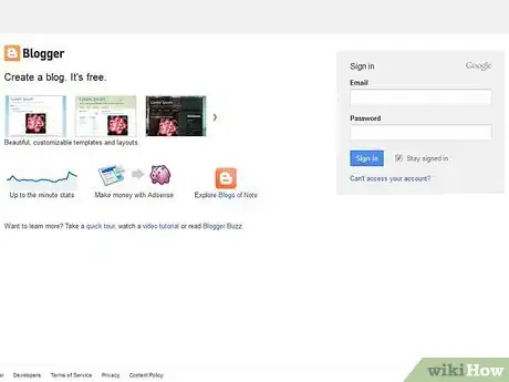 Image titled Start a Blog For Free Step 1Bullet1