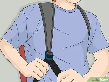 Image titled Shorten Backpack Straps Step 1