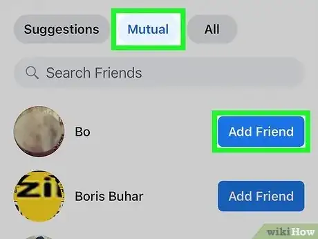 Image titled Get Mutual Friends on Facebook Step 10