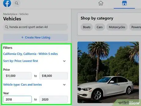 Image titled Buy a Used Car on Facebook Marketplace Step 4