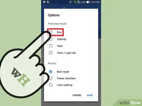 Image titled Get Bus Directions on Google Maps Step 13