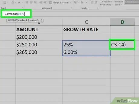 Image titled Calculate Average Growth Rate in Excel Step 10