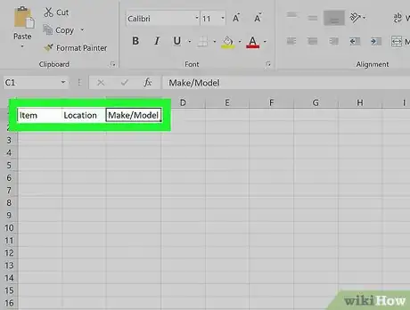 Image titled Make a Spreadsheet in Excel Step 3