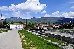 Podmočani centre and river