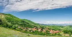 Panoramic photo of the village Šlegovo