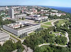 View of Ulyanovsk, now dominated by Soviet-era buildings