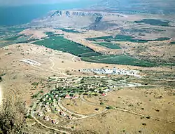 Kibbutz Ravid and Mount Arbel