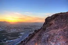 Mount Uhud in the area of Medina