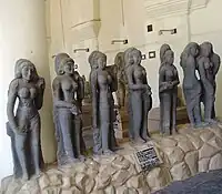 seven stone women sculptures