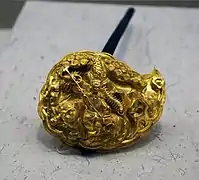 Gold ornament with scorpion and centipede, Qingyang, Jiangyin, China