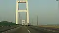 View from the deck of the Humen Pearl River Bridge