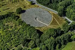 Aerial view of the Kivik grave