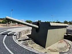 Vickers 23.4cm gun at the First Battery