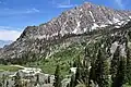 Independence Peak from Kearsarge Pass Trail