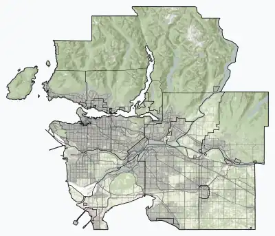 Barnston Island Ferry is located in Greater Vancouver Regional District