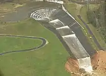 Damaged spillway, September 27