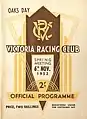 Front page 1952 VRC Oaks Stakes racebook