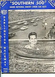 1957 Southern 500 program cover