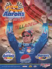 2005 Aaron's 499 program cover