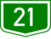 Main road 21 shield