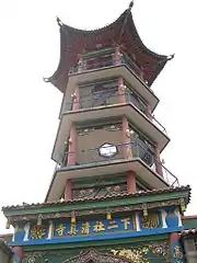 Xia Ershe Mosque, with a pagoda-style minaret