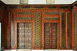 The qoubba's wooden panels of the Ġazaleh House (now missing)