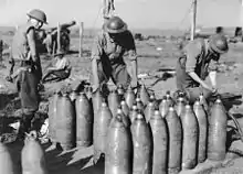 Capping shells, Verbranden Road, 17 October 1917