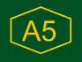 A5 Motorway shield}}