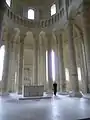 View of choir, ambulatory, and choir chapel