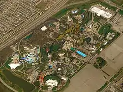 View of Canada's Wonderland from an airplane in 2011.