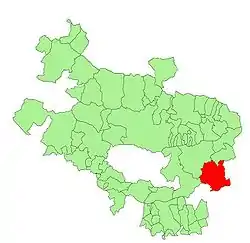 Location of Kanpezu within Álava Province