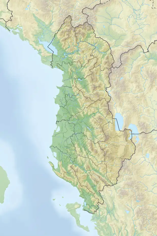 Jabllanica is located in Albania