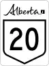 Highway 20 marker