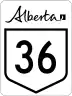 Highway 36 marker