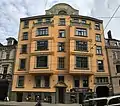 Residential building on the A. Čaka street 44, Riga. (1911).