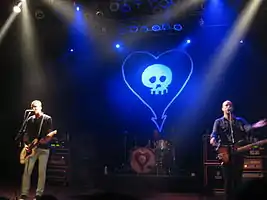 Alkaline Trio in 2011. Left to right: Skiba, Grant, and Andriano.