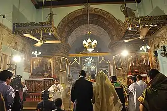 Altar room of Angamaly Syrian Church.