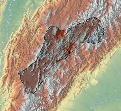 El Peñón Formation is located in the Altiplano Cundiboyacense