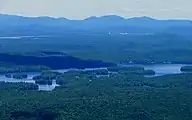 View of Lower Saranac Lake to the north.