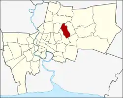 Khet location in Bangkok